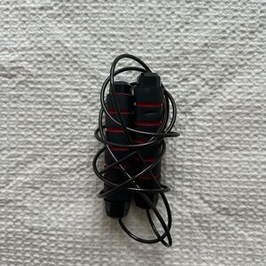 Black and Red Jump Rope (cut for 5’3”)